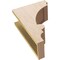 Ekena Millwork 6"W x 12"D x 18"H Classic Diane Rough Cedar Woodgrain TimberThane Corbel, Primed Tan CORUR06X12X18DIARCPR - alternate 5